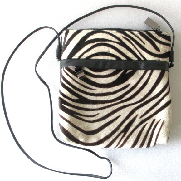 CACHÉ LEATHER & HAIRCALF CROSSBODY BAG❤️ - Picture 1 of 10